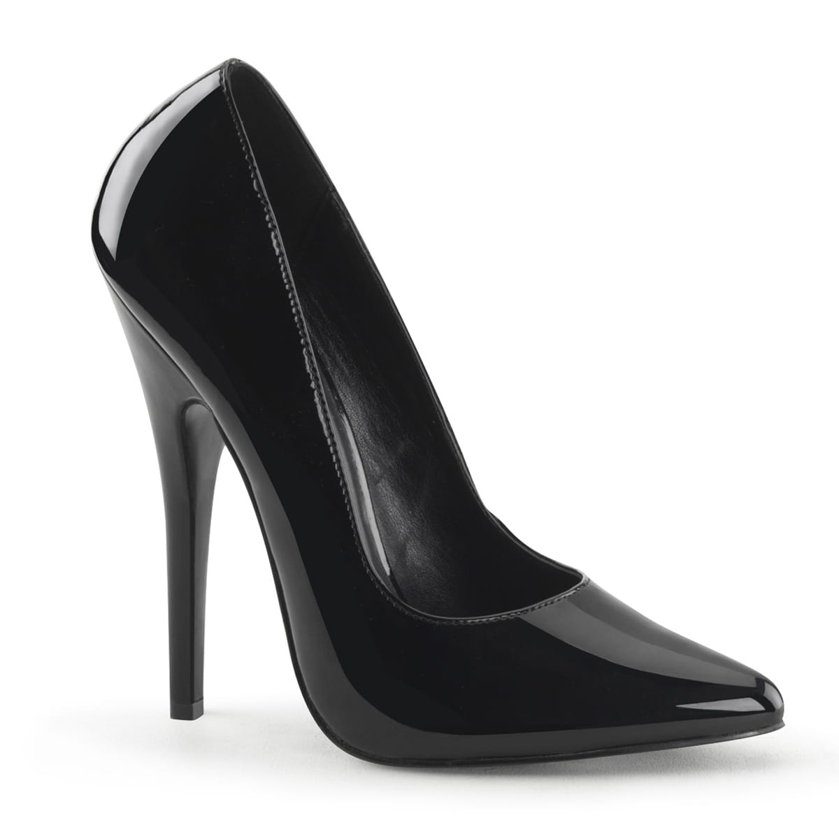 Devious DOMINA-420 Damen Pumps Schwarz Lack EU 46