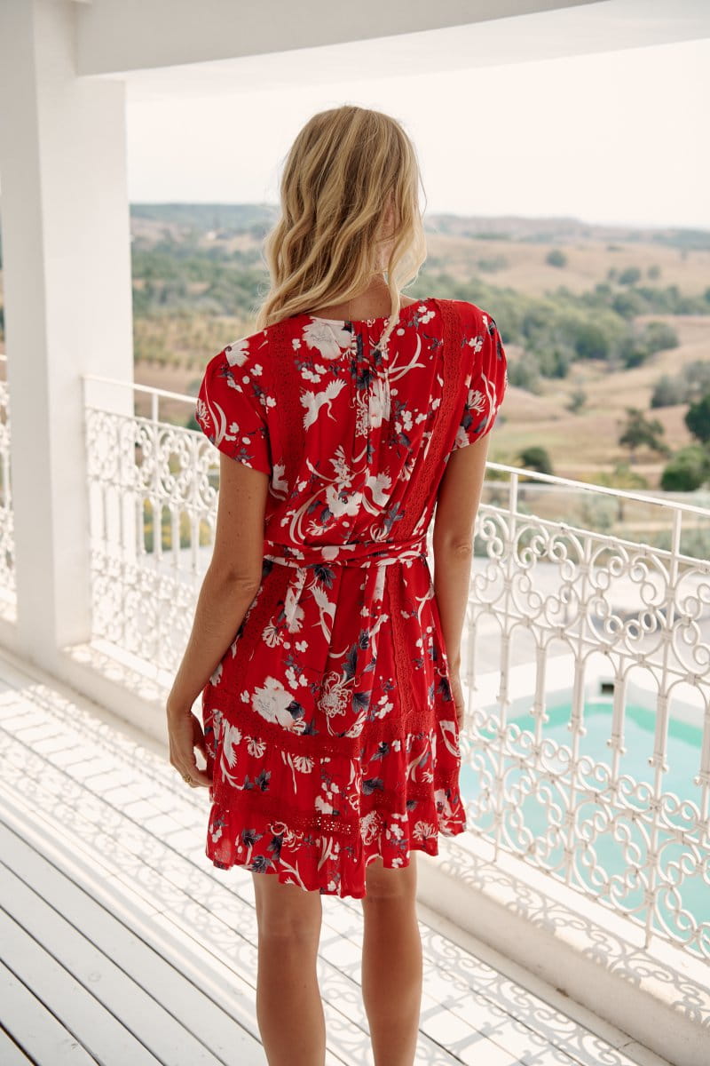 JAASE René Abio Mini Kleid Rot - Elegantes, kurzes Kleid für jeden Anlass -  L, Bekleidung, Ärmel, Kleid, Strandkleidung, Person, Bekleidung, Ärmel, Kleid, Strandkleidung, Person, Bekleidung, Ärmel, Kleid, Strandkleidung, Person, Bekleidung, Ärmel, Kleid,