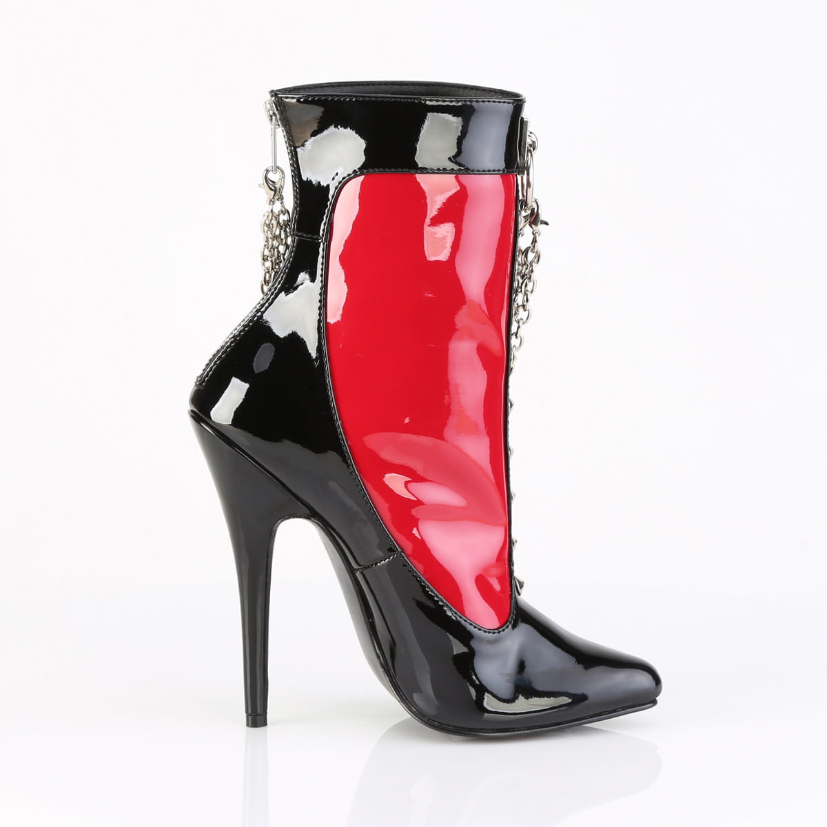 Devious DOMINA-1033 Damen Stiefelette Schwarz Rot EU 42