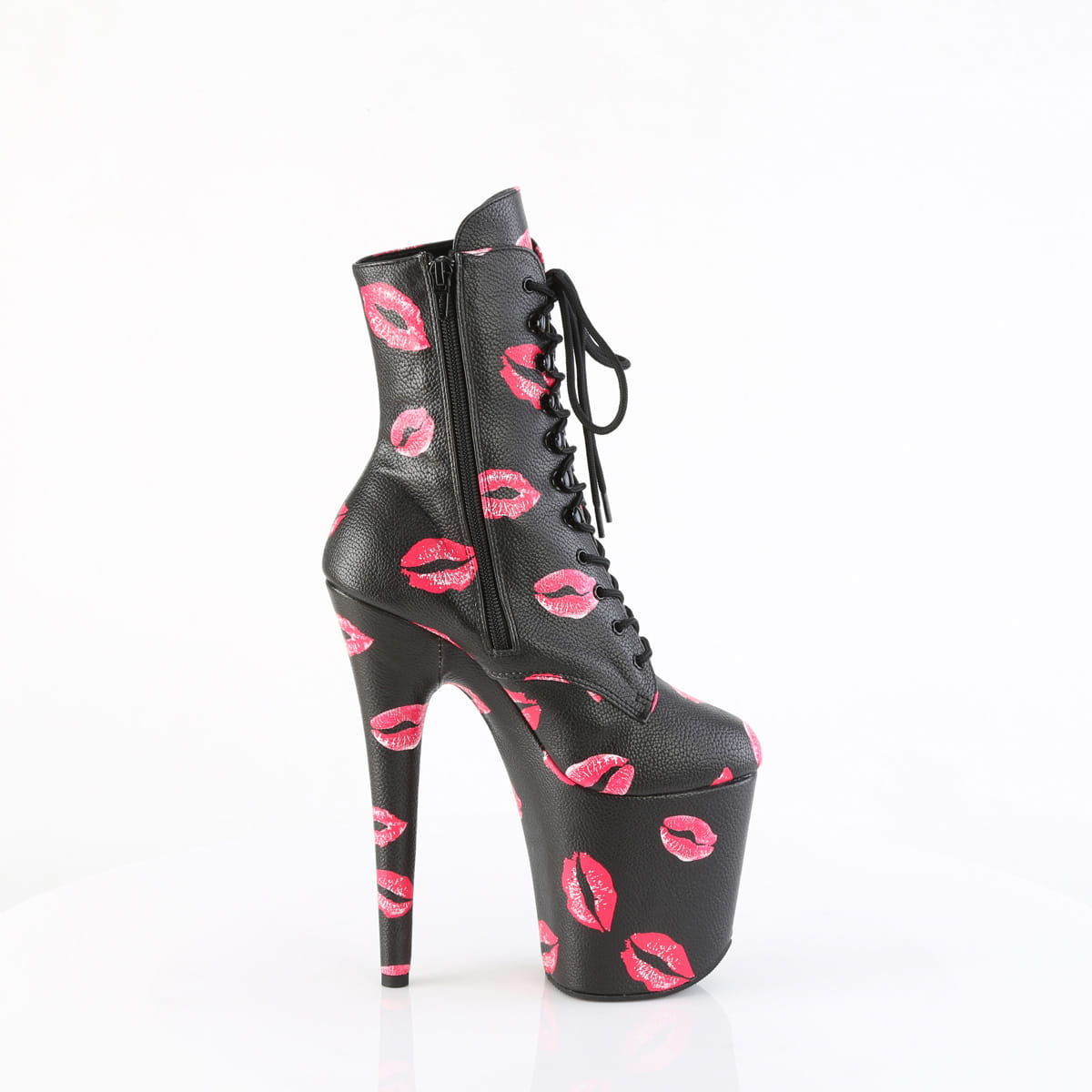 Pleaser FLAMINGO-1020KISSES Damen Stiefelette Schwarz  EU 35