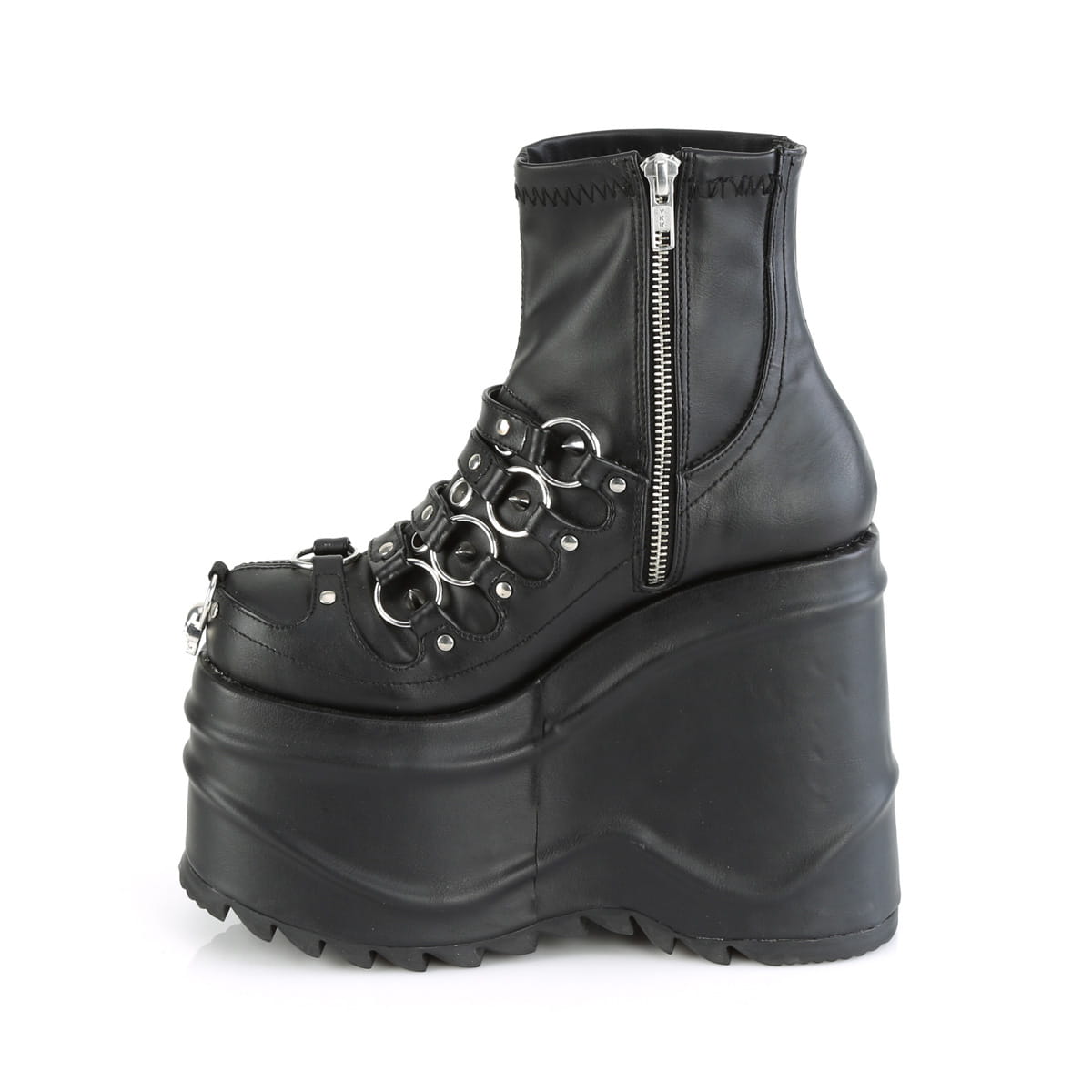 DemoniaCult WAVE-110 Damen Stiefelette Schwarz  EU 42