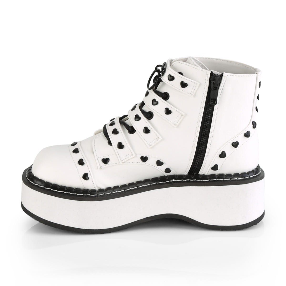 DemoniaCult EMILY-315 Damen Stiefelette Weiß  EU 40
