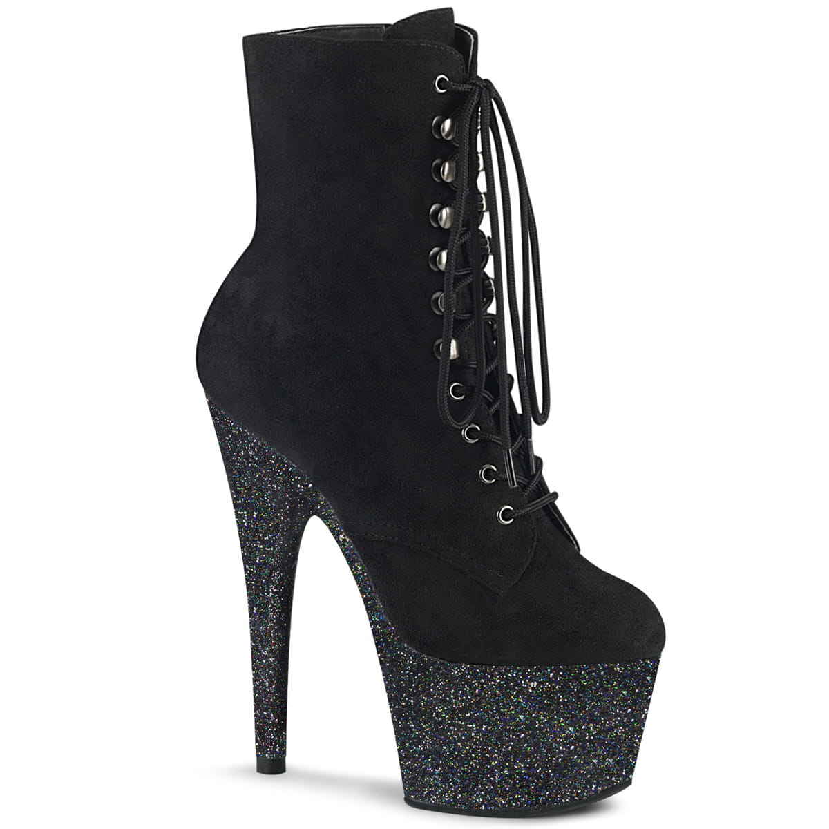 Pleaser ADORE-1020FSMG Damen Stiefelette Schwarz