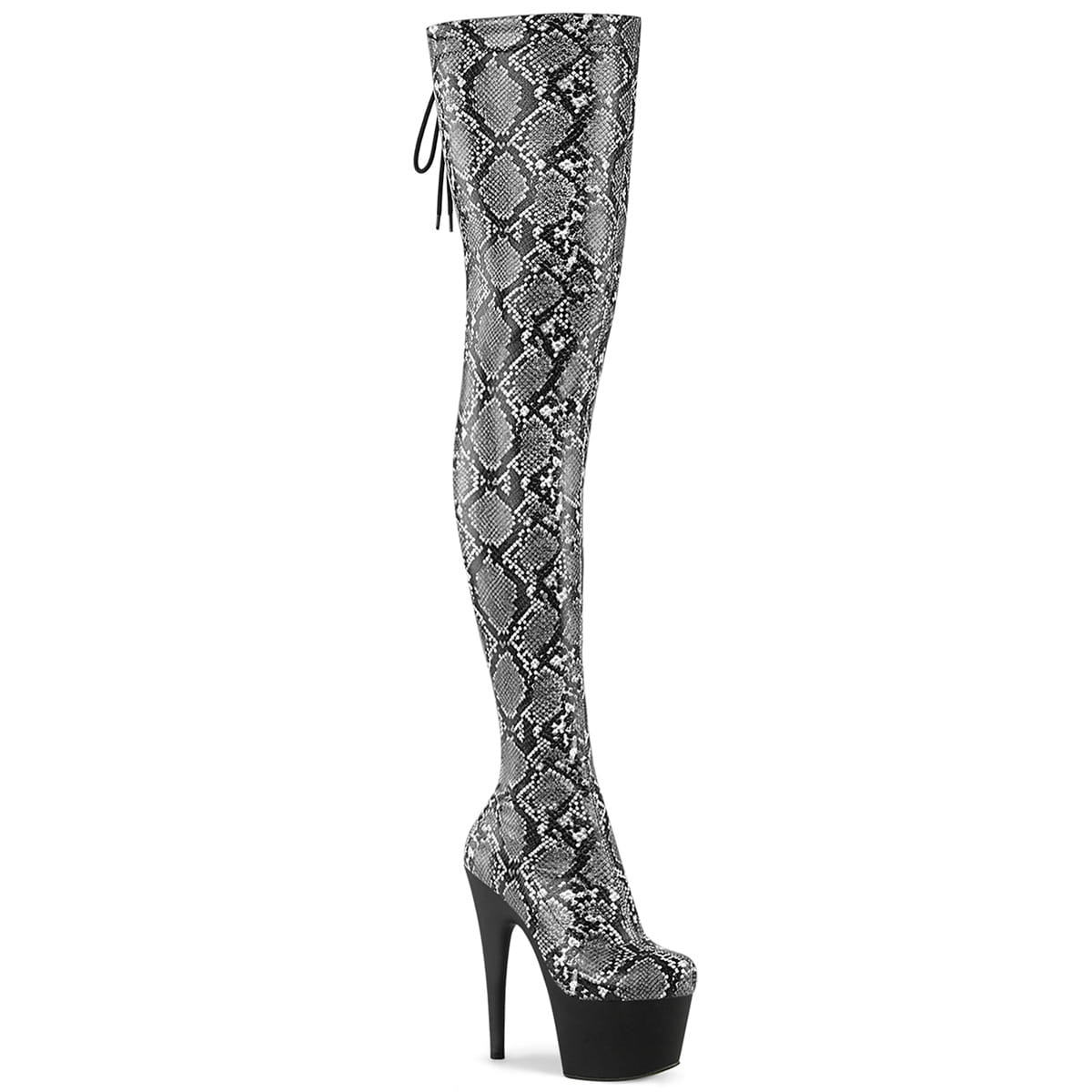 Pleaser ADORE-3008SP-BT Damen Stiefel Grau Schwarz EU 35