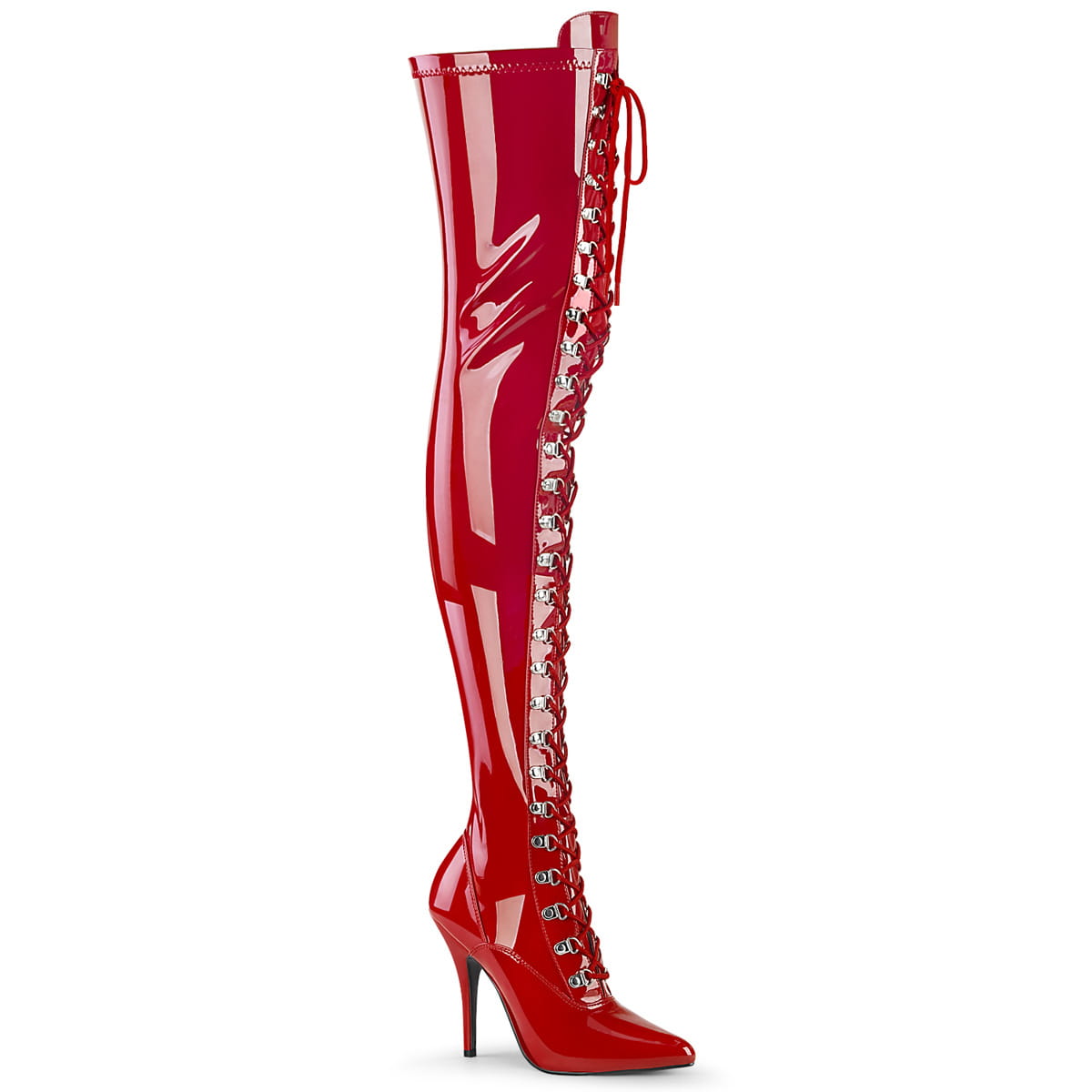 Pleaser SEDUCE-3024 Damen Stiefel Rot EU 39