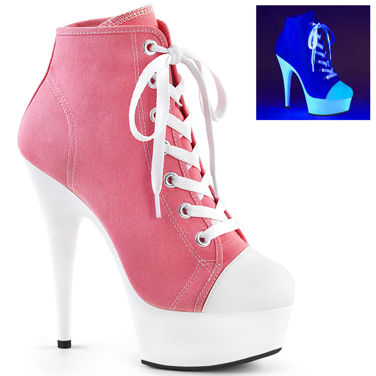Pleaser DELIGHT-600SK-02 Damen Sneaker Pink EU 40