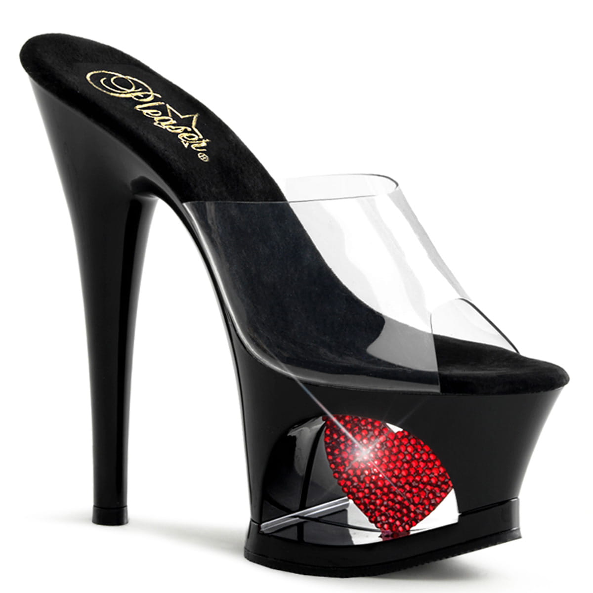 Pleaser MOON-701HRS Damen Slipper Transparent