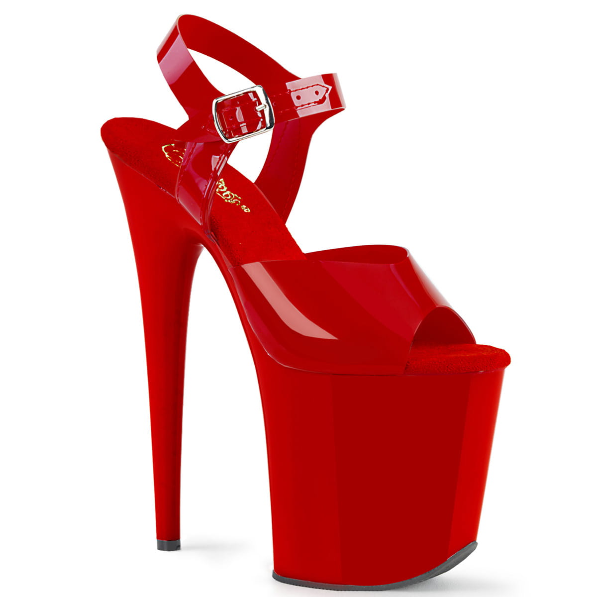 Pleaser FLAMINGO-808N Damen Sandale Rot  EU 35