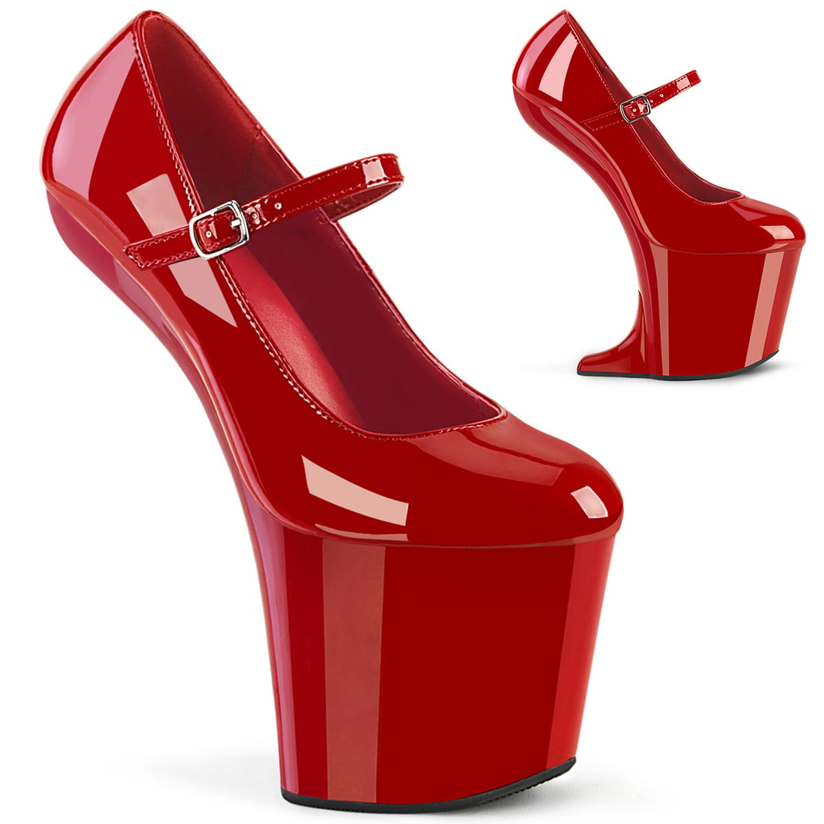 Pleaser CRAZE-880 Damen Pumps Rot EU 40
