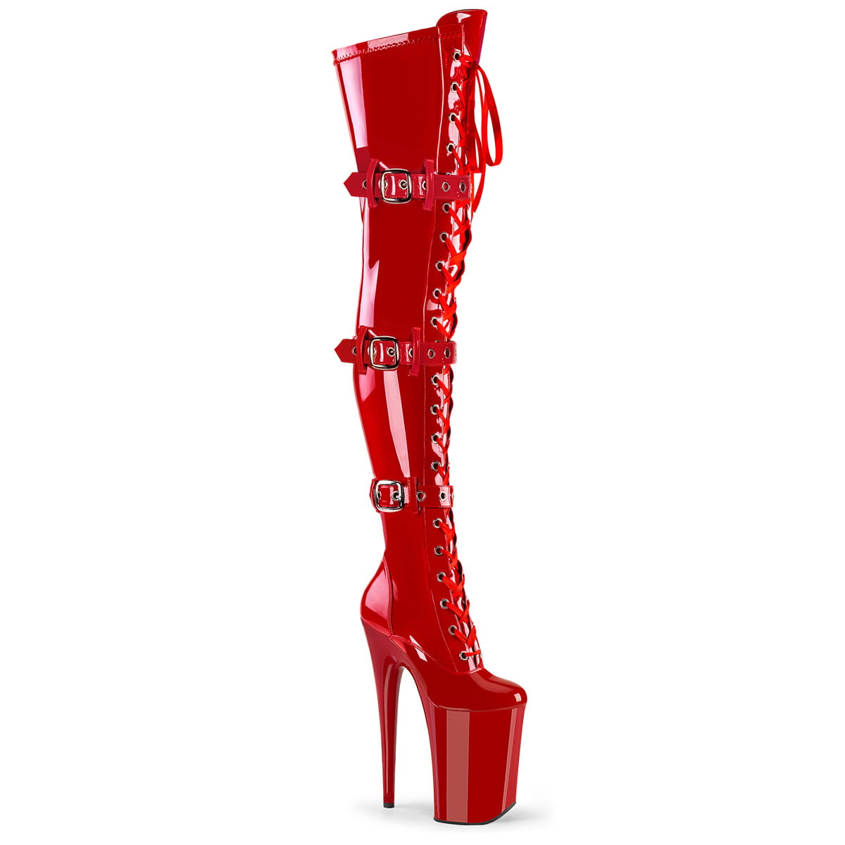 Pleaser INFINITY-3028 Damen Stiefel Rot EU 39