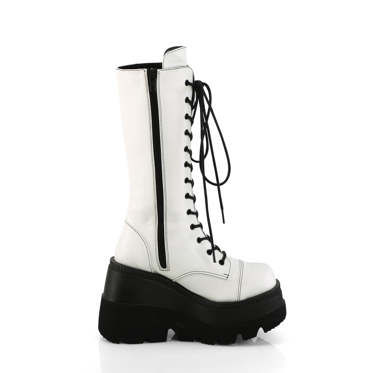 DemoniaCult SHAKER-72 Damen Stiefel Weiß  EU 41