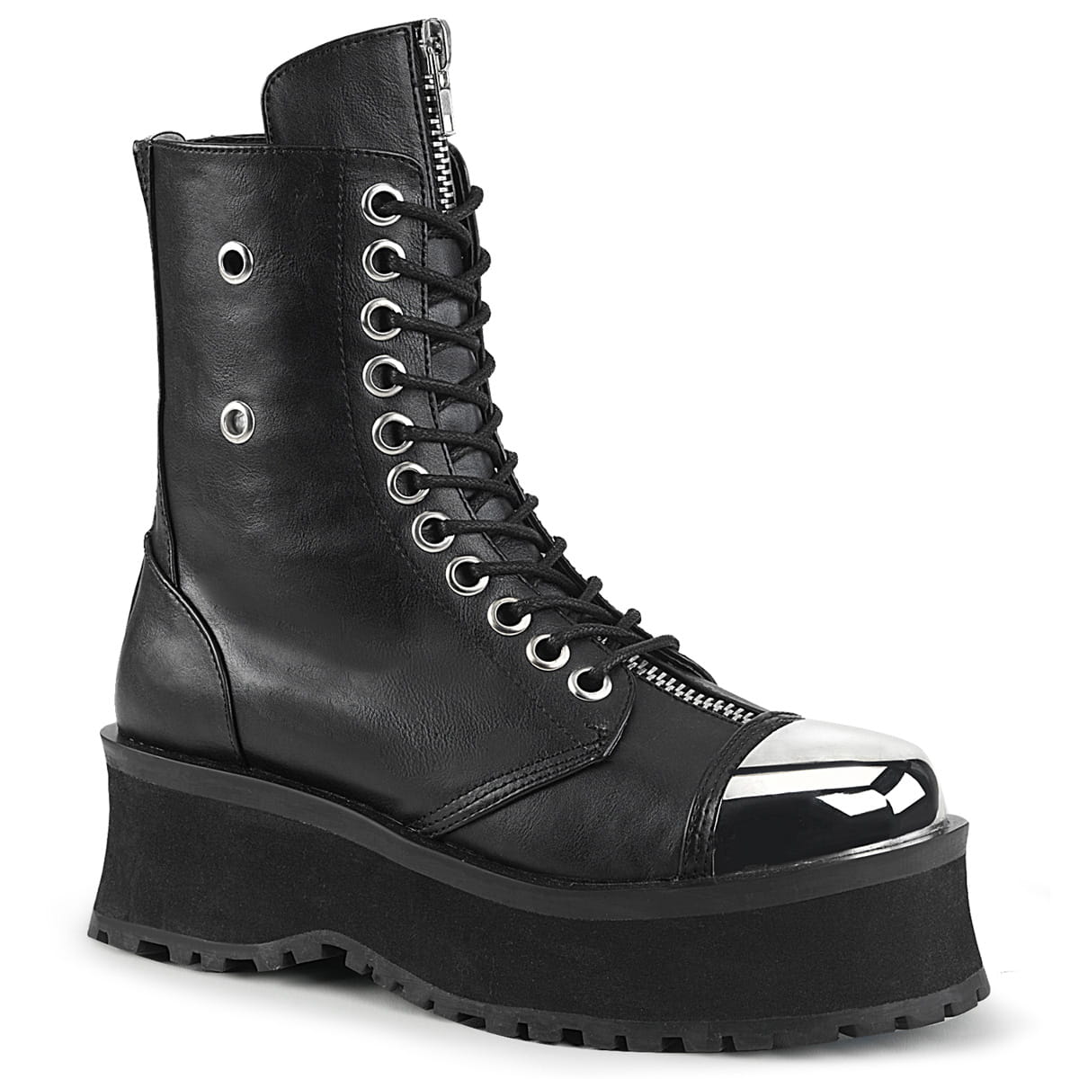 DemoniaCult GRAVEDIGGER-10 Unisex Stiefelette Schwarz