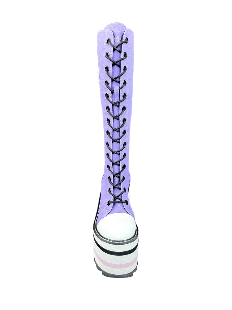 YRU Kuromi Plateau Boots Lavendel US8